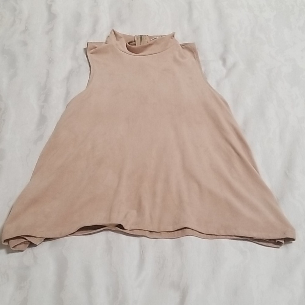 San Souci Faux suede top